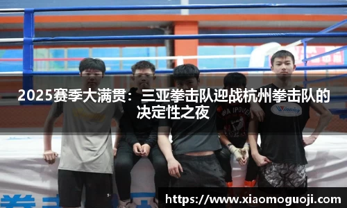 2025赛季大满贯：三亚拳击队迎战杭州拳击队的决定性之夜